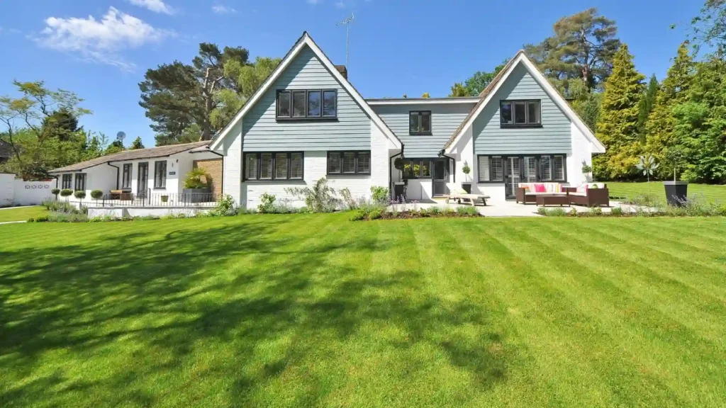 Healthy residential lawn in Arkansas